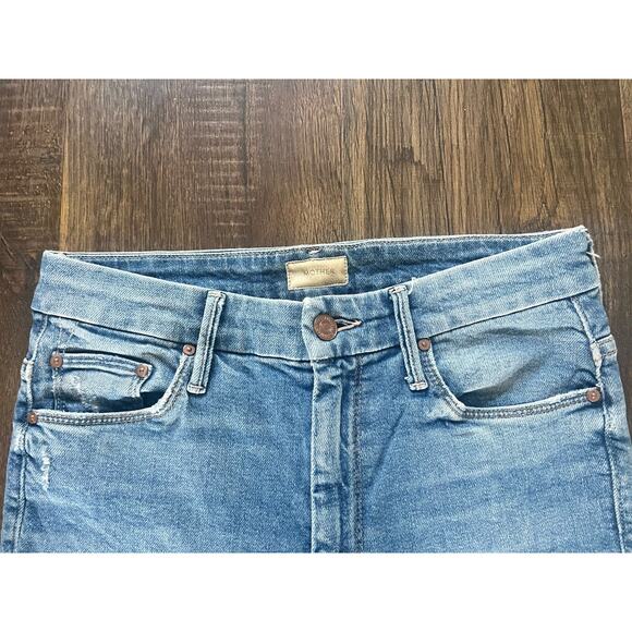 MOTHER HIGH WAISTED LOOKER ANKLE FRAY 26 - Picture 3 of 7